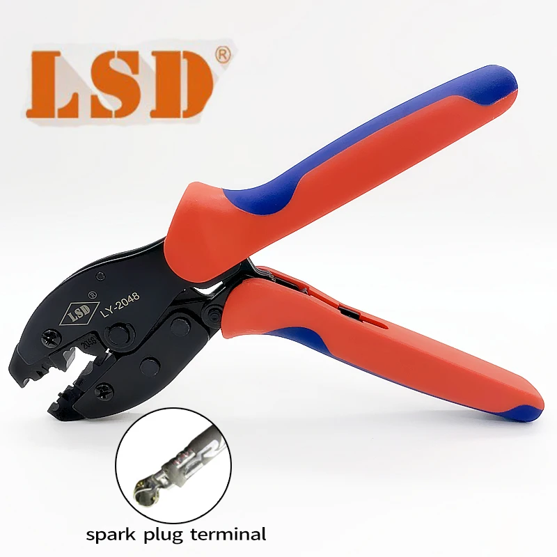 Crimping pliers for spark plug,stripping tool,LY 2048 Spark plug wire crimper 8.5mm tool plier