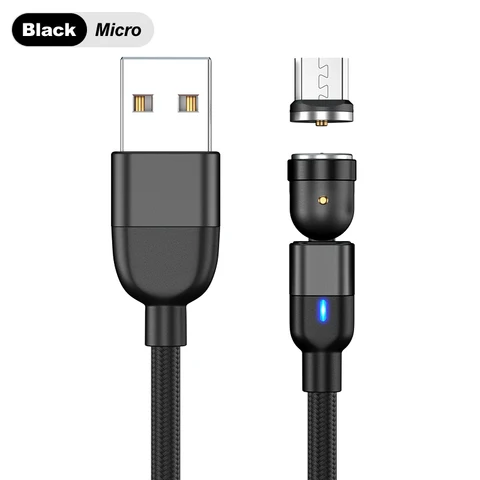 Micro USB Cable For iPhone 13 12 11 XS X 8 Samsung Xiaomi Android Mobile Phone Type-c Charging Magnet Charger Wire Cord
