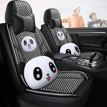 

Full Coverage PU Leather car seat cover flax fiber auto seats covers for audi a4 b5 b6 b7 avant b8 b9