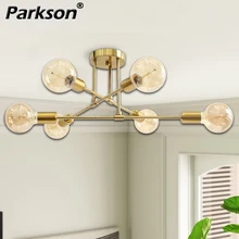 

Modern Nordic E27 Glod Black Ceiling Lamp Chandelier Minimalist Creative Living Room Bedroom Iron Pendant Light Ceiling