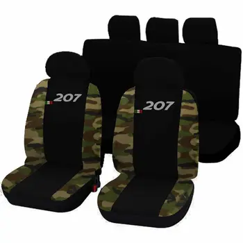 

COPRISEDILI AUTO PEUGEOT 207 FODERE BICOLORE NERO - MIMETICO CLASSICO