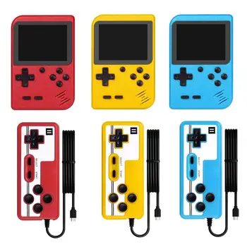 

400 in 1 2 Player 8 bit Handheld Game Console Mini Handheld Player Built-in 400 Games 3.0 Inch Retro Video Game Console Gamepad