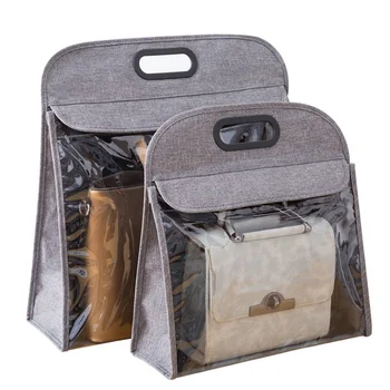 

1PC Oxford Cloth Leather Bag Dust-proof Bag Wardrobe Handbag Finishing Moisture-proof Transparent Men Women Bag Storage Dropship