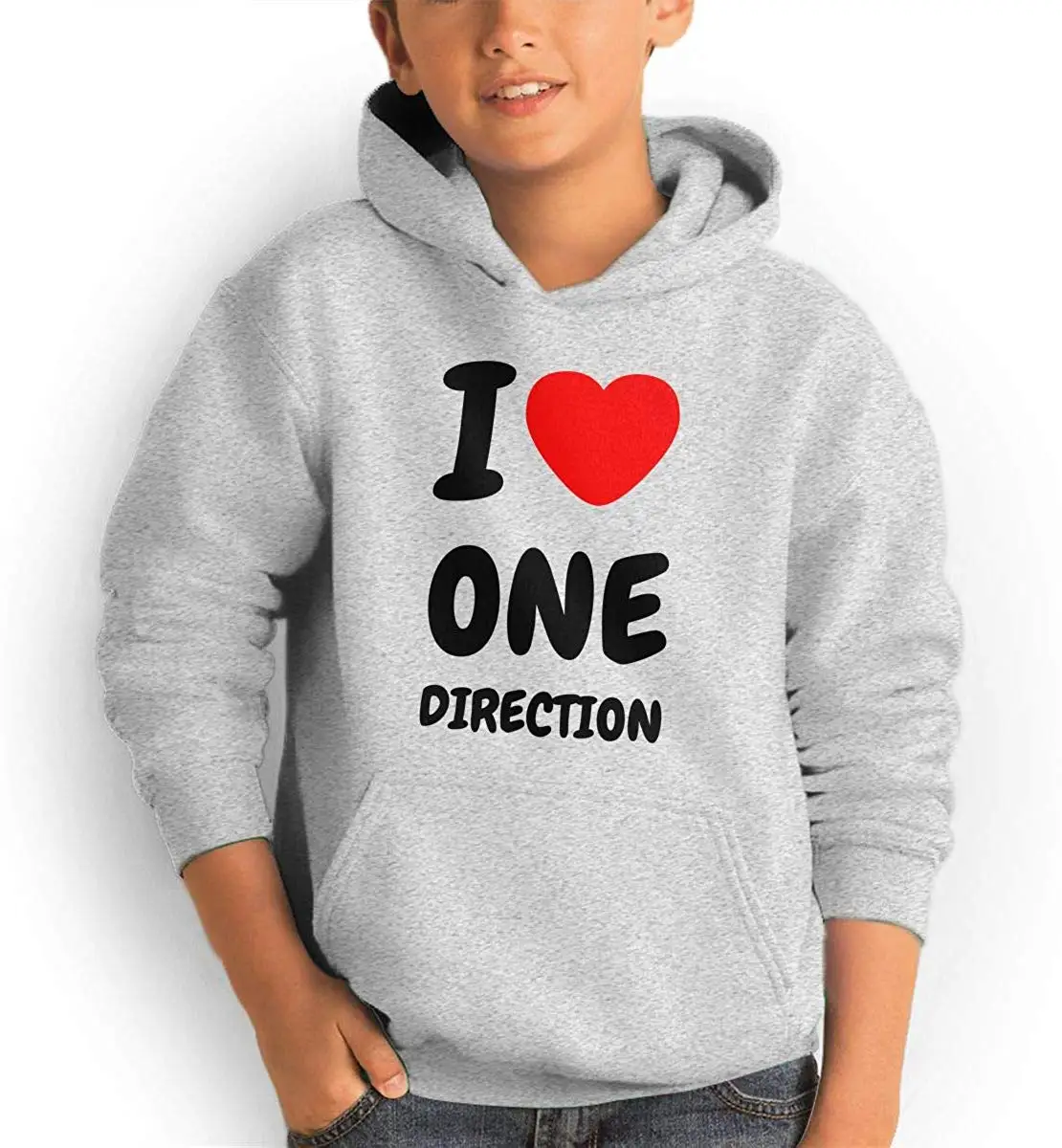 Одно направление Осень-зима толстовка для подростков куртка с капюшоном кенгуру