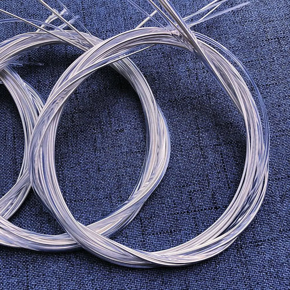 XingcM Classical Guitar Strings 6pcs/Set Clear Nylon Strings Silver-Plated Copper Musical Instrument Accessories 