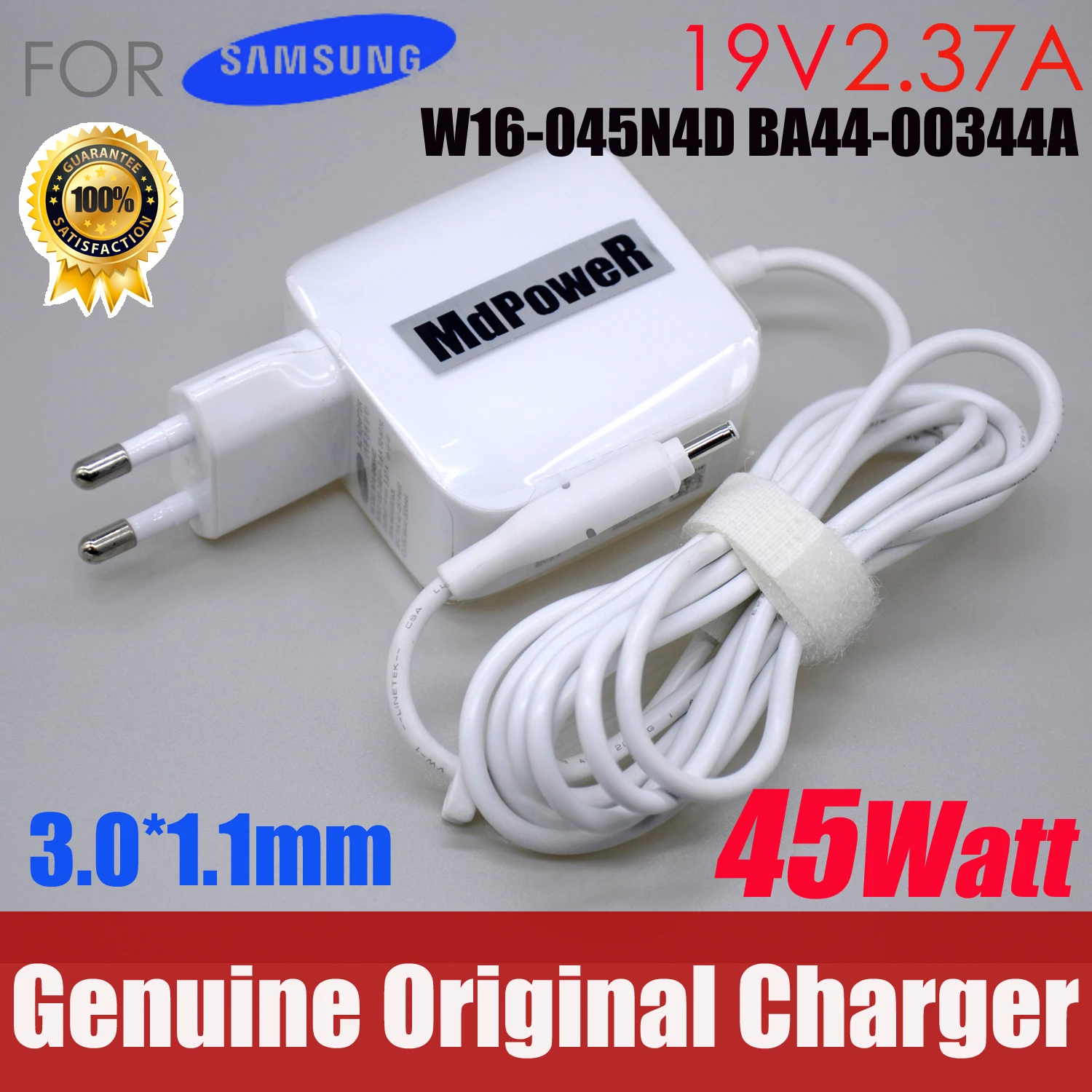 Оригинальное для Samsung 19V 2.37A 45 Вт 3 0*1 1 мм адаптер переменного тока питания ноутбука