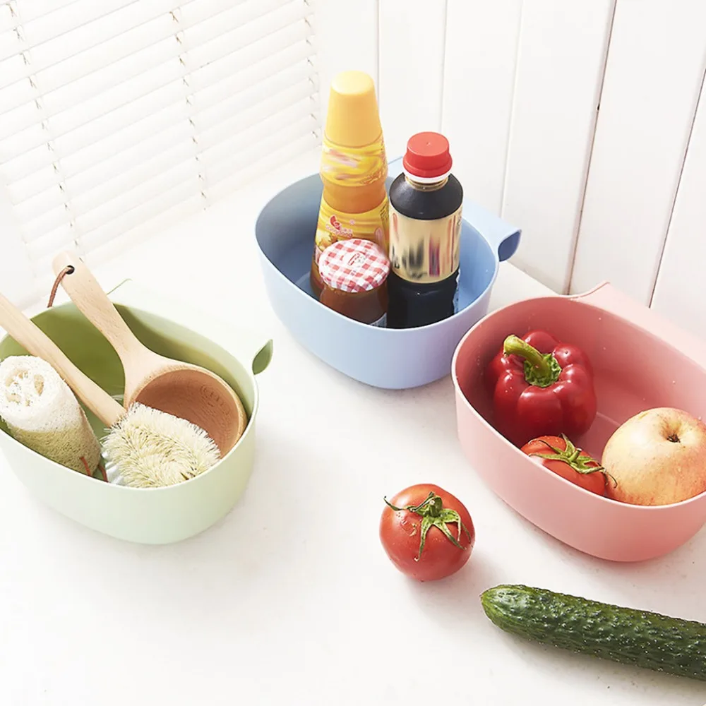 Trash Can Plastic Cabinet Door Hanging Recycle Bin Waste Bin Garbage Basket Kitchen Tool  (12)