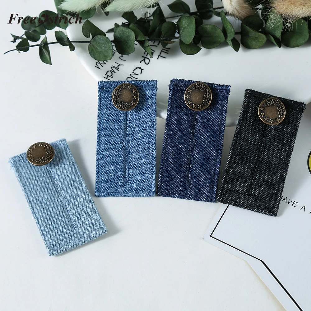 

Free Ostrich Fashion Pack Elastic Waist Extender Strong Adjustable Pants Button Easy FitSkid Prevention Belt Extension Buckle S9