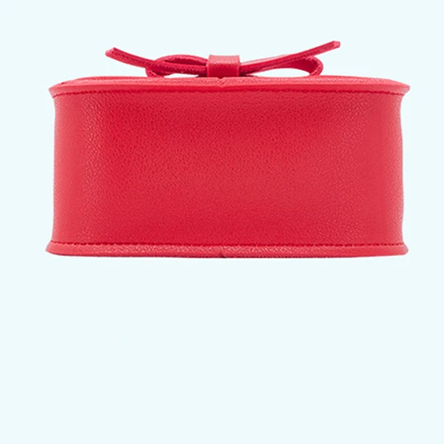2019 New Children Girls Cute Bowknot Pure Color Handbags Kids Leather Shoulder Bags Mini Crossbody Bag Clutch 6