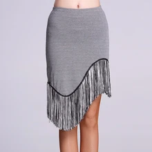 Новая женская юбка для латинских танцев Gary хорошего качества юбка с бахромой модная для Cha/Rumba/Samba/Tango/бальная танцевальная одежда