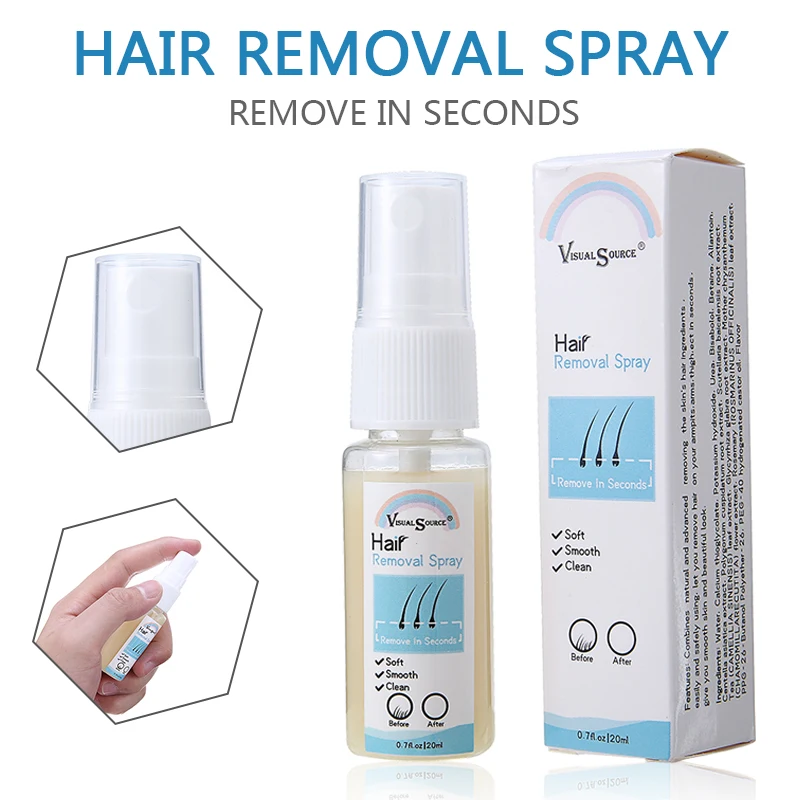 

20ml Body Hair Remover Spray Bikini Legs Arms Fast Hair Removal Spray Painless Natural Quick Remove Hair Growth Inhibitor