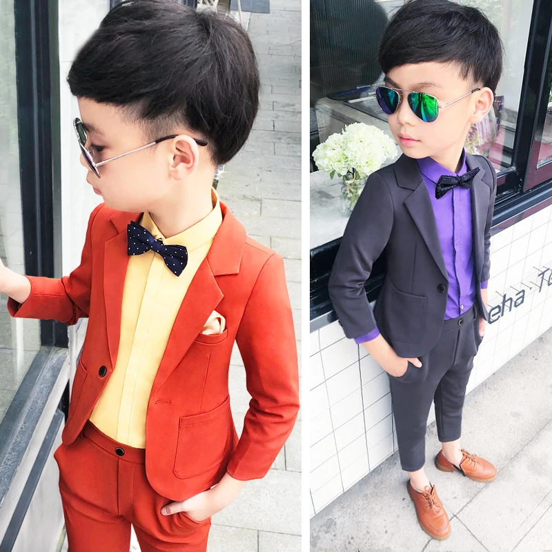 Dollplus/костюм для мальчиков, рубашка+ Блейзер+ брюки, детские костюмы из 3 предметов, официальные Пиджаки для джентльменов, костюмы, Свадебный костюм, детская праздничная одежда