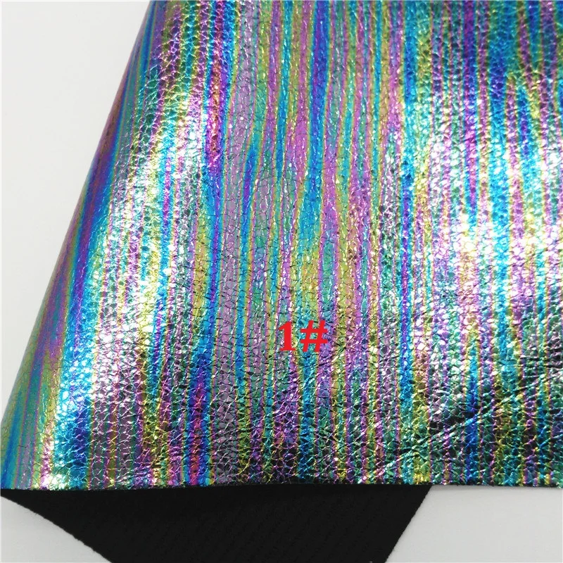 1 Glitterwishcome 21X29 см А4 Размер искусственная кожа ткань, Переливающаяся Синтетическая кожа ткань искусственная кожа листы для бантов, GM536A - Цвет: 1