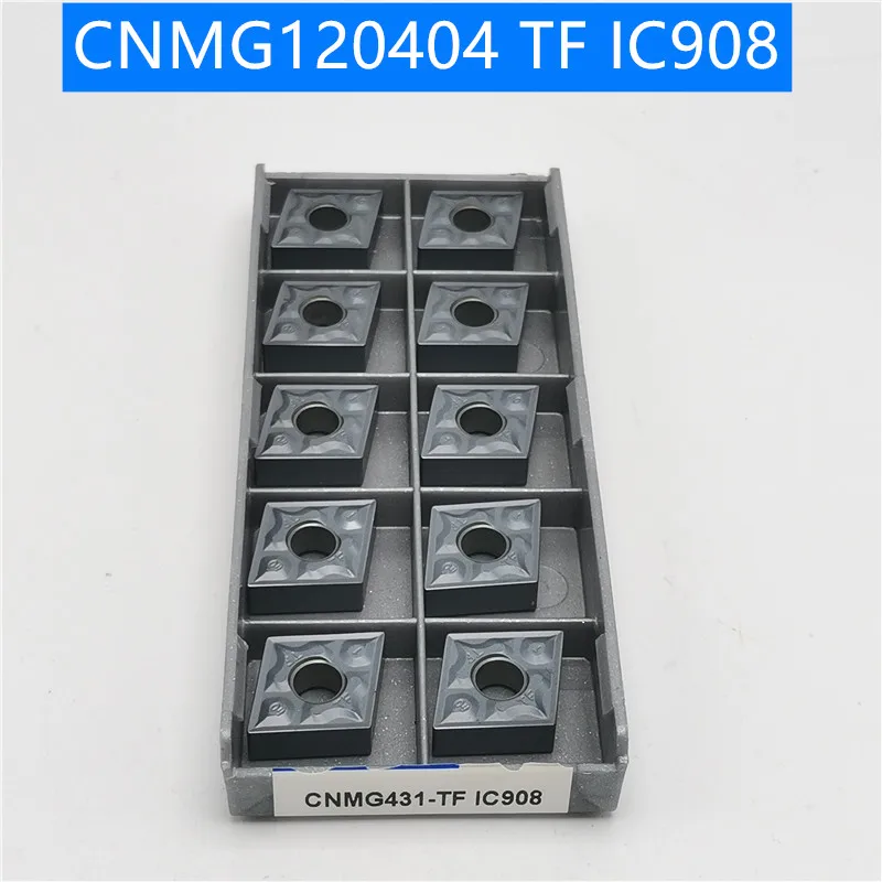 10 шт. CNMG120404 CNMG120408 TF IC907 IC908 внешние токарные инструменты CNMG 120408 карбид Вставки токарный станок резак инструмент токарная пластина