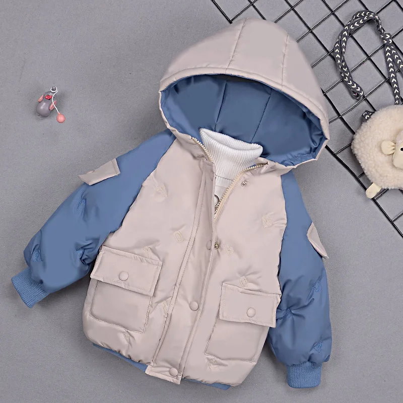 Одежда для малышей, зимняя детская хлопковая куртка, зимнее плотное хлопковое пальто, куртка, новая хлопковая одежда