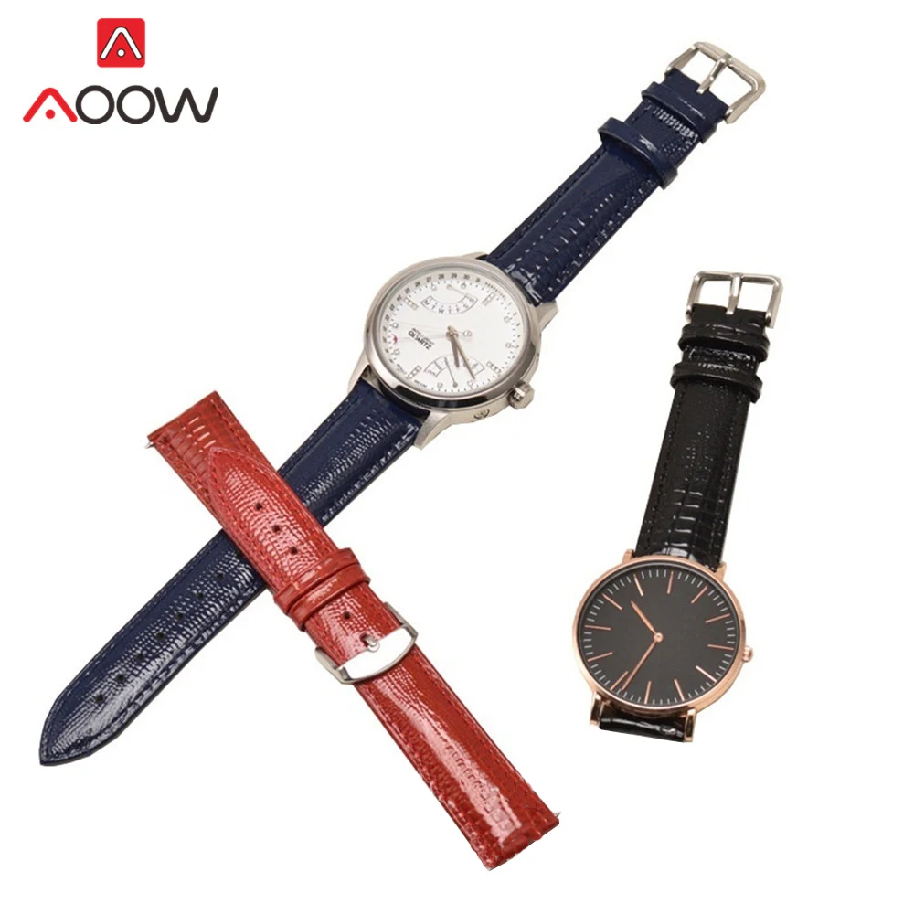 14 16 18 мм 20 мм 22 мм 24 мм ремешок для часов из натуральной кожи для samsung Galaxy Watch Active 42 мм 46 мм быстросъемный Ремешок Браслет