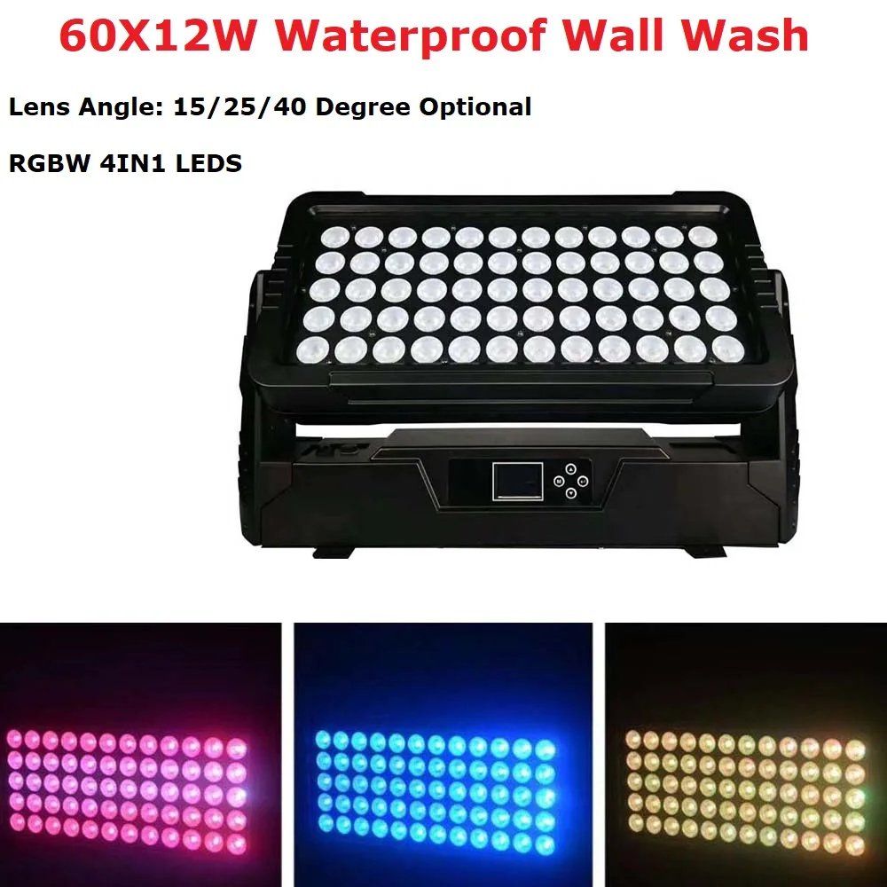 Бесплатная доставка 60X12W RGBW 4в1 стирка сценический эффект Дискотека для Dj диско DMX