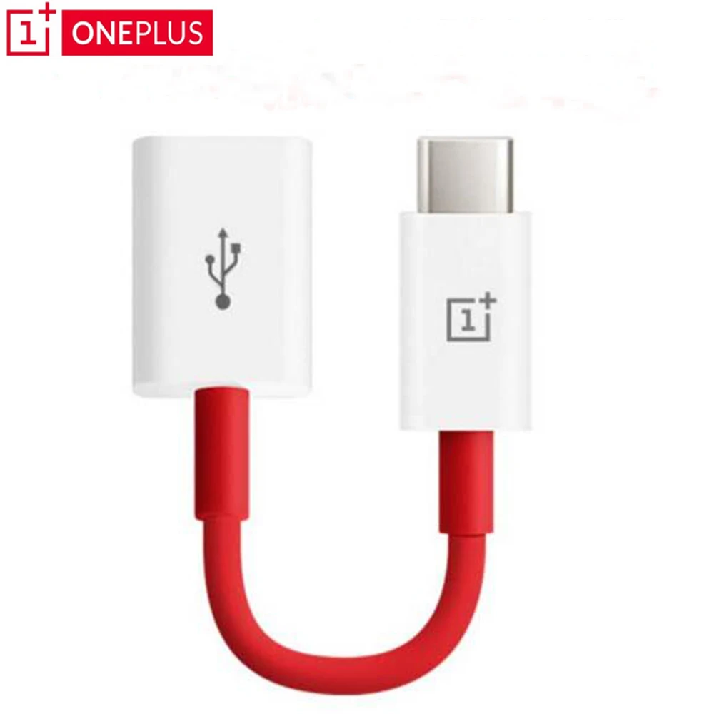 Original Oneplus OTG Type-C Adapter Cable for oneplus 3 3T 5 5T 6 Support Pen Drive / U Disk / Mouse / Game handle