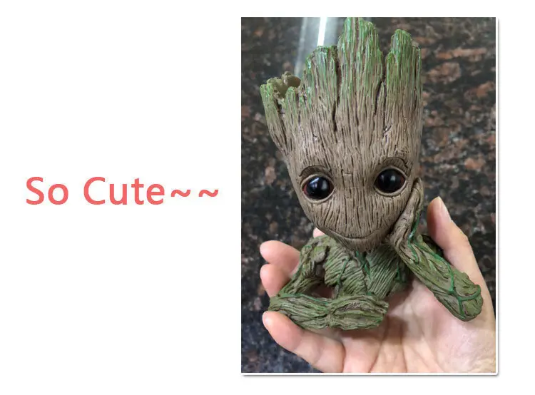 Groot Flowerpot Treeman,Cute Flower Pot,Pencil Holder,Office Organizer,Guardians of The Galaxy Groot Pen Pot