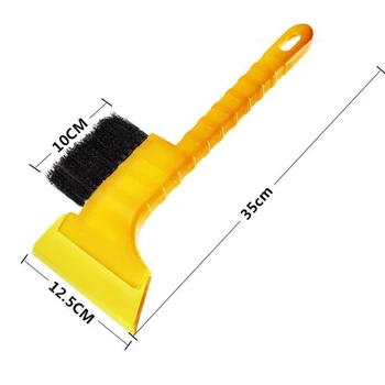 

Car Ice scraper Vehicle Frost Brush Broom Cleaner Window Windshield Yellow