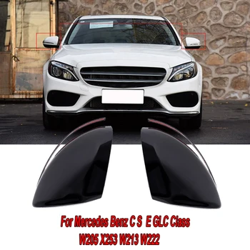 

Car Rear View Mirror Covers For Mercedes-Benz GLC X253/C253 LHD 2015-2019 Parts Replacement ABS Accessories