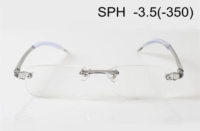 -3.5 SUMONDY Dioptre SPH-1,0 TO-4,0 очки без оправы для близорукости готовая продукция Женские Мужские очки по рецепту для близоруких UF58 - Цвет оправы: -3.5