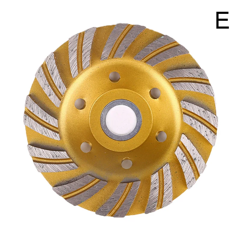 Gold-E 1 шт. алмазный шлифовальный диск колеса бетона чашки диск кладка камня инструмент 100 мм I88#1 - Цвет: Gold-E