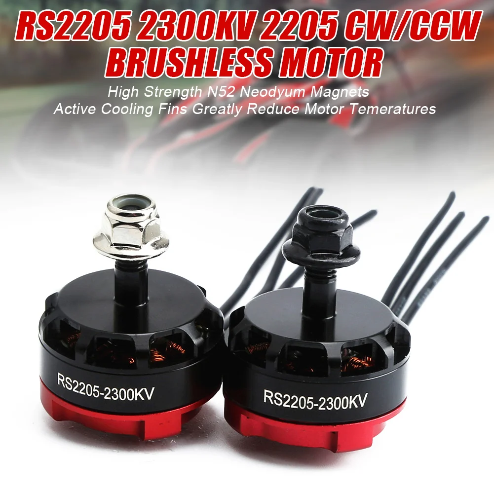 Лидер продаж RS2205 2300KV CW/CCW бесщеточный двигатель для FPV гоночного квадрокоптера