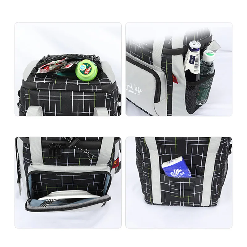 Waterproof Cooler Bag For Men Women Portable New Pattern Food Beer Work Lunch Camping Hiking Insulation Outdoor Picnic Backpack