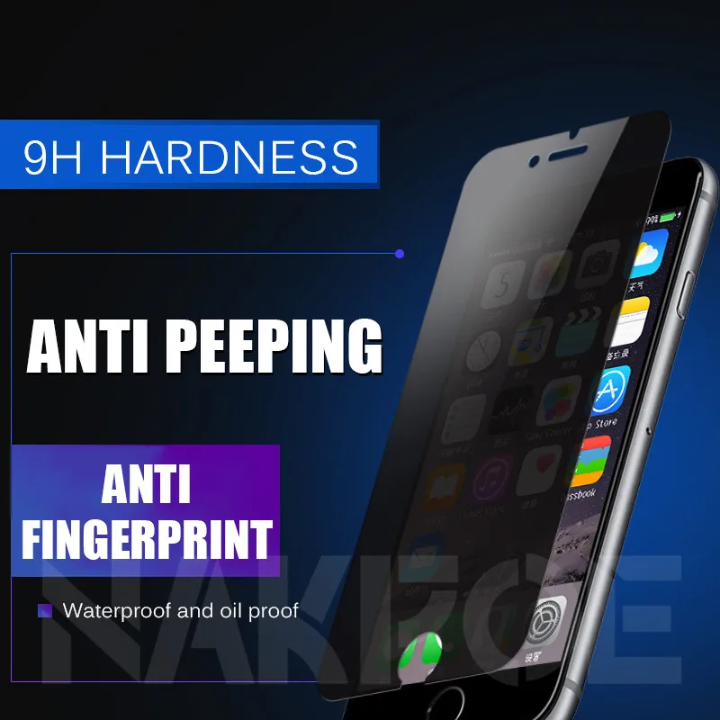 Защита конфиденциальности закаленное стекло для iPhone X XR XS 11 Pro MAX 5 5S SE Защита экрана для iPhone 7 6 6S 8 Plus стеклянная пленка