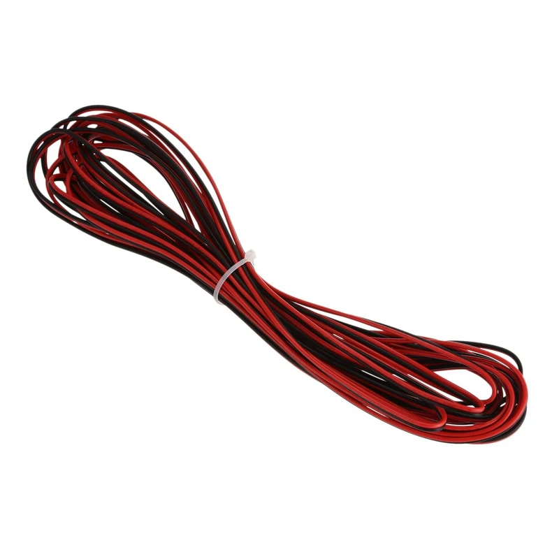 22 GAUGE 8M RED BLACK ZIP WIRE AWG CABLE POWER GROUND STRANDED tinned copper CAR