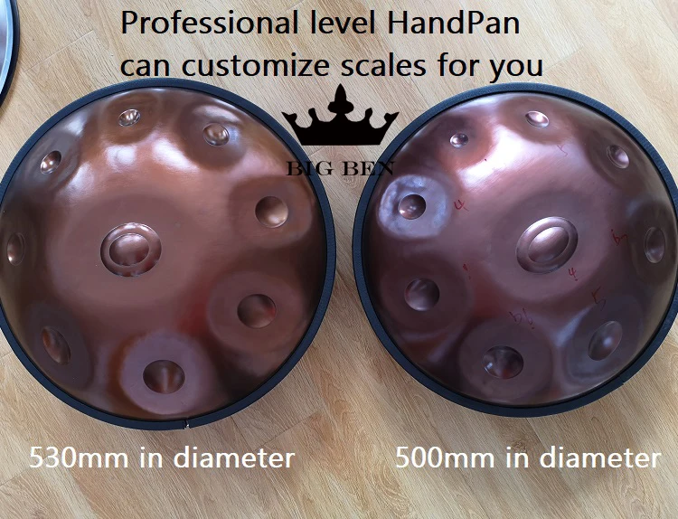 Ручной работы производительность барабана HandPan ручной работы HANDPAN барабан 10 тон handpan музыкальный инструмент 9 тонов пользовательский барабан тональности