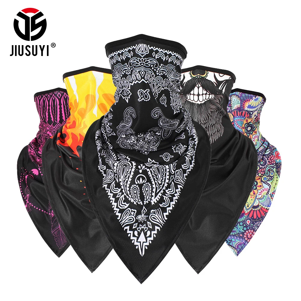 

3D Magic Headband Neck Gaiter Tubular Scarves Ear Cover Face Shield Scarf Windproof Bicycle Half Face Masks Bandana Men Girls