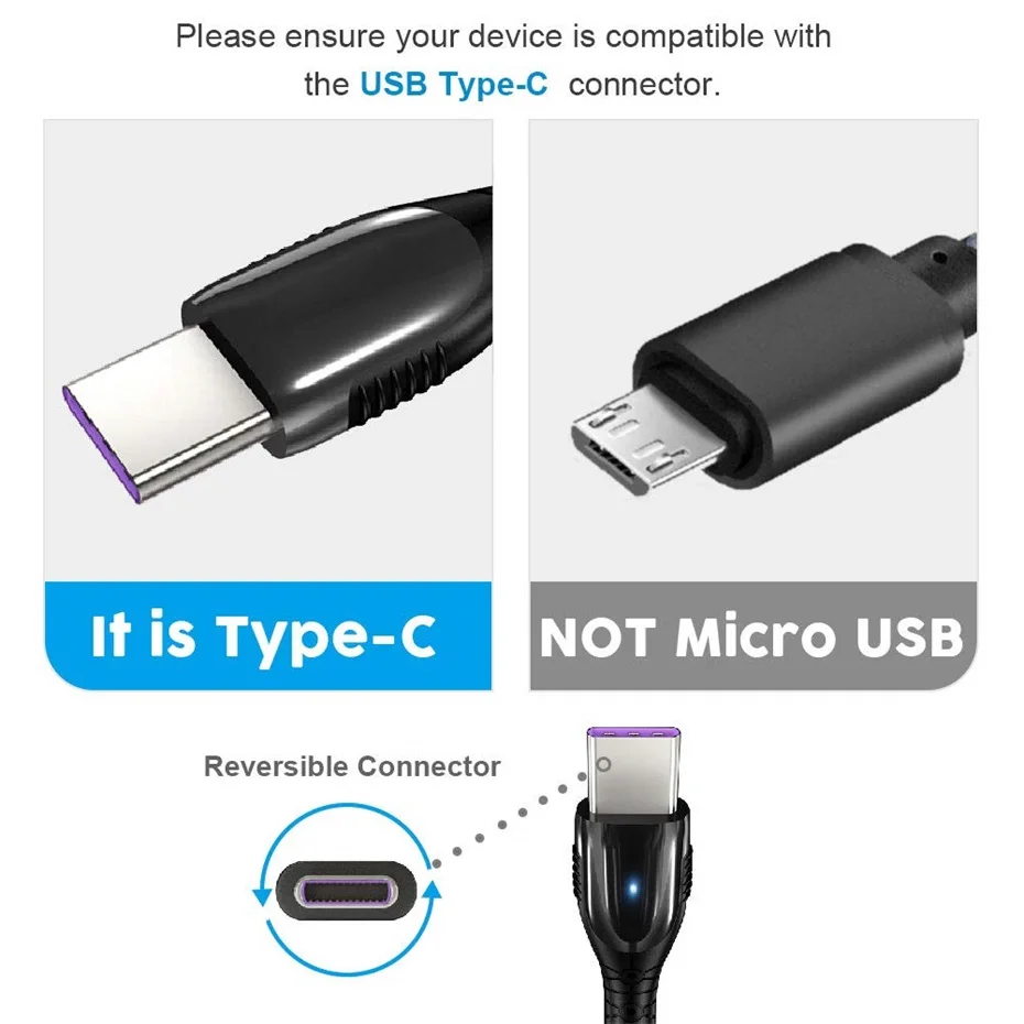 USB 3,1 type C 5A кабель Quick Charge 3,0 Supercharged USB C кабель для huawei mate 30 20 Pro samsung Note S 10 USBC шнур зарядного устройства