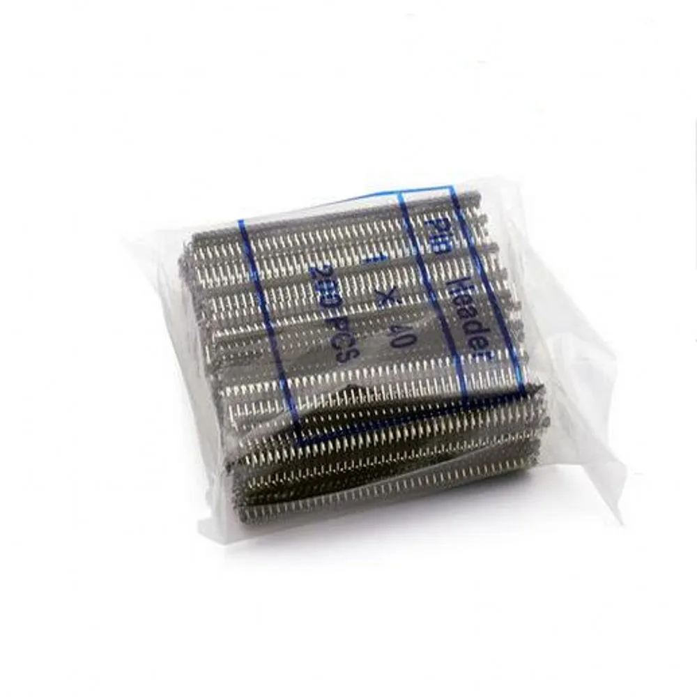 200 шт. 40 Pin 1x40 Однорядный Мужской 2,0 ломаемый контактный разъем PCB JST разъем полосы для Arduino черный