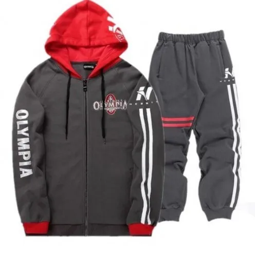 Suit 5 Новые спортивные костюмы для мужчин s модный спортивный костюм для мужчин тренировочный spak survete для мужчин t Мужская спортивная одежда костюм с капюшоном спортивный костюм набор для мужчин - Color: Suit 5