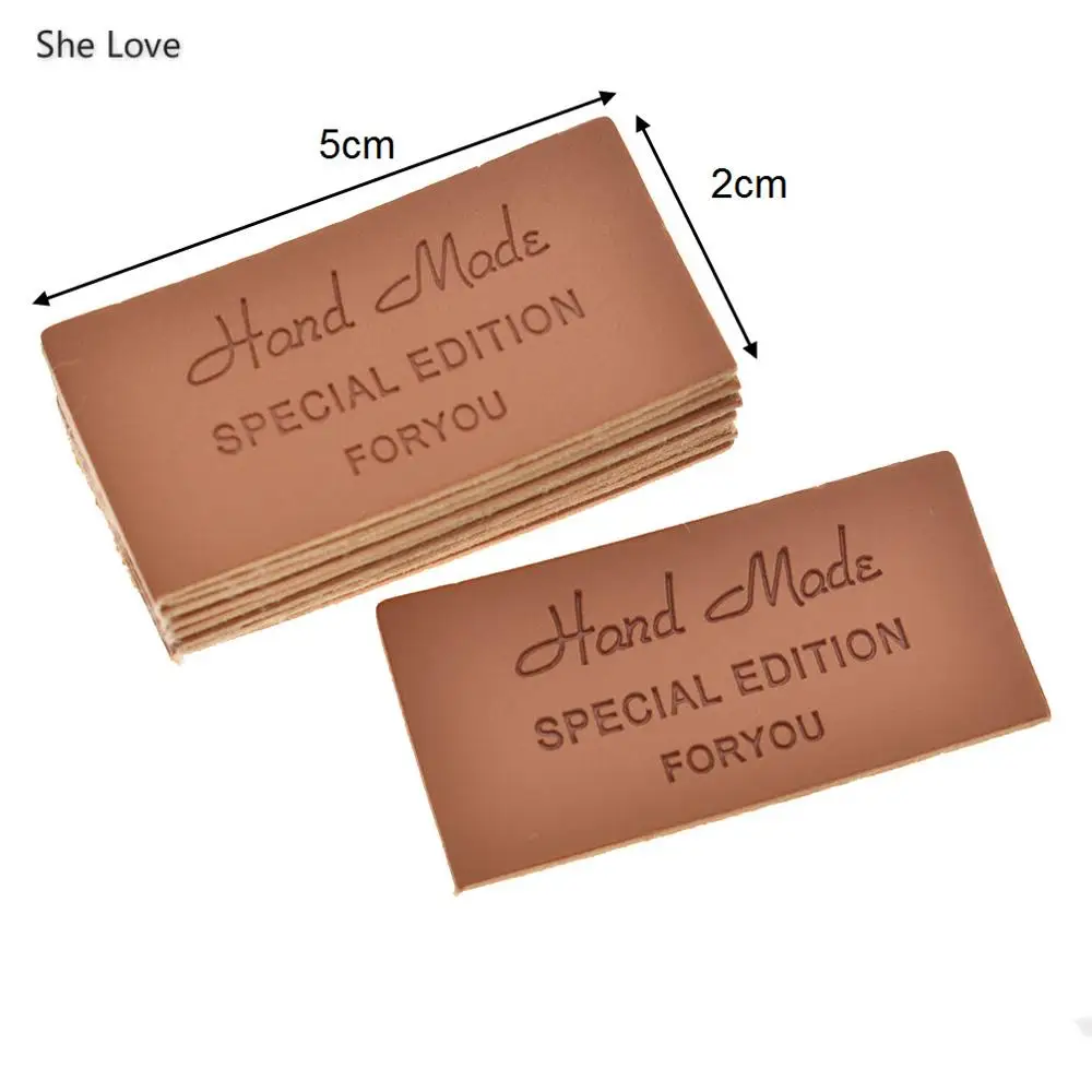 Special edition you She Love 50 шт. одежда ручной работы ПУ; кожа; с маркировкой бирки для обуви сумки Diy Швейные аксессуары - Цвет: Special edition you