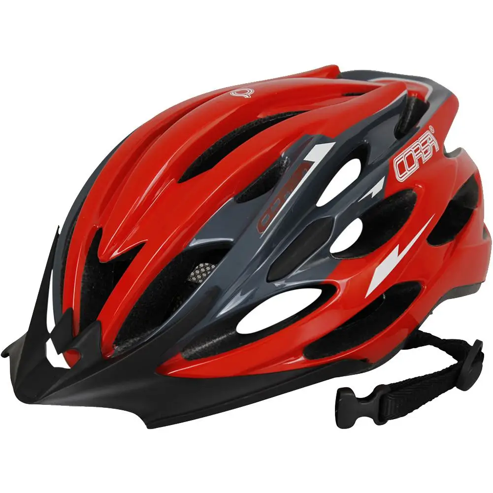 Дышащий MTB велосипед шлем Защитное снаряжение - Цвет: Red black