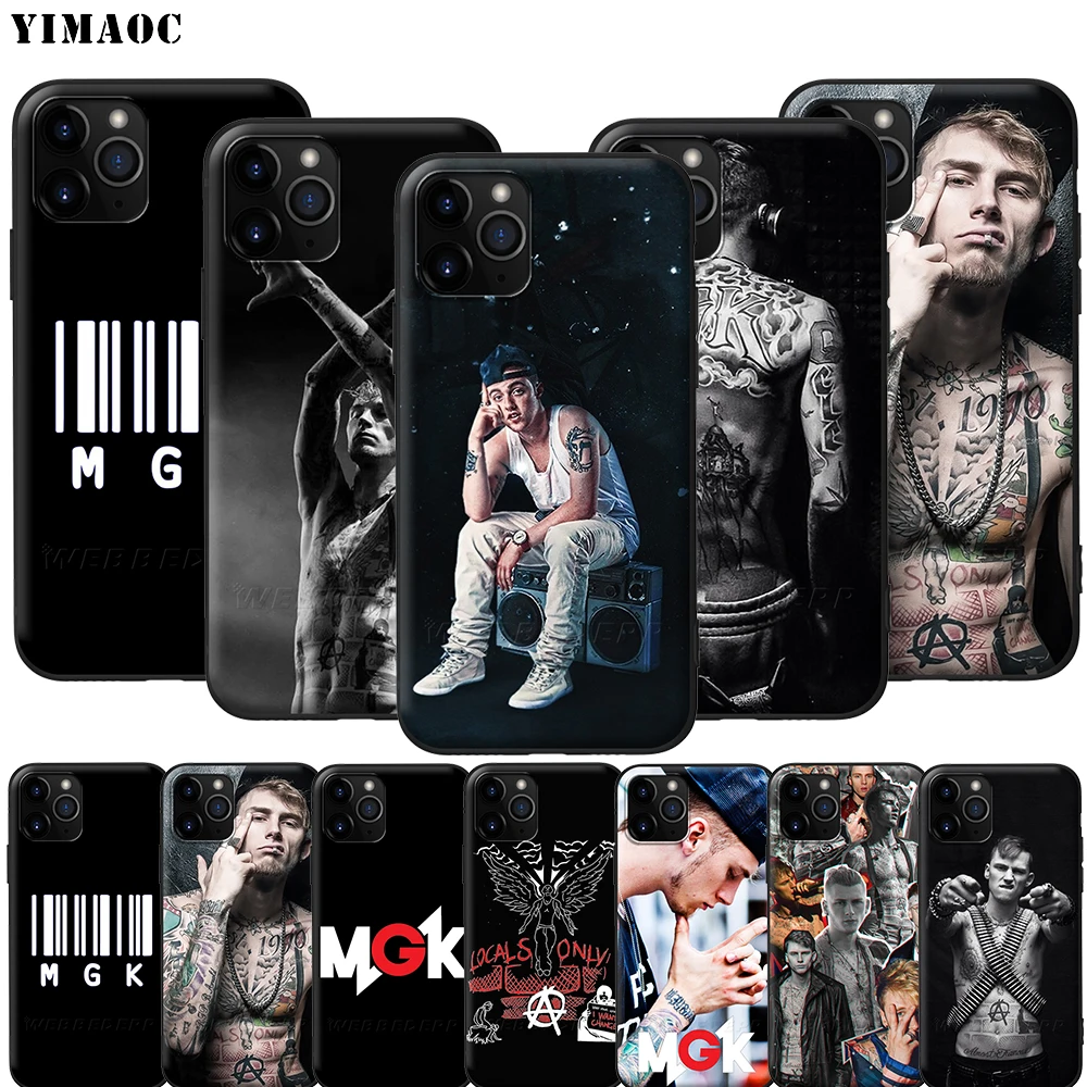 Силиконовый мягкий чехол YIMAOC MGK для iPhone 12 Mini 11 Pro XS Max XR X 8 7 6 6S Plus 5 5S SE|Бамперы| |