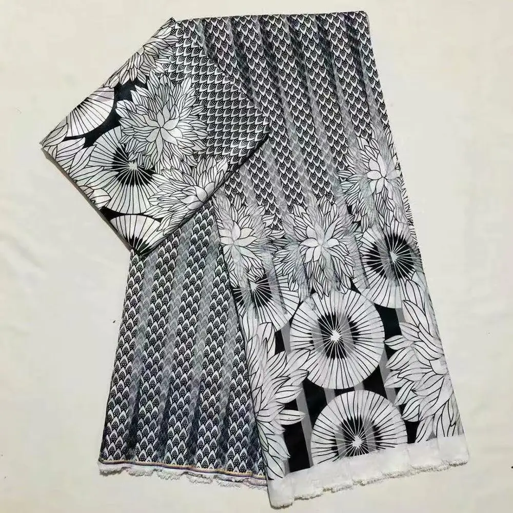 Модальная эластичная атласная шелковая ткань Африканская мягкая восковая ткань с принтом 2 ярда шифон 4 ярда audel modell ИМИТИРОВАННАЯ Анкара ткань 110304