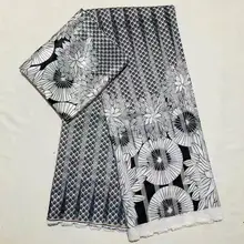 Модальная эластичная атласная шелковая ткань Африканская мягкая восковая ткань с принтом 2 ярда шифон 4 ярда audel modell ИМИТИРОВАННАЯ Анкара ткань 110304