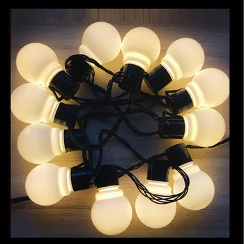 

LED Garden Lawn lamp EU Plug 5M 220V 20 LED Globe Bulb String lights Outdoor Patio Yard Landscape Wedding Christmas Decoration