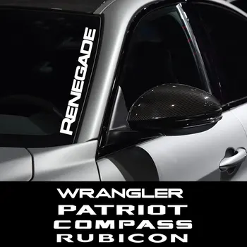 

Windshield Sticker Vinyl Window Decal Car Sticker For Jeep Renegade Wrangler JK Rubicon Cherokee Patriot Trail Hawk Compass