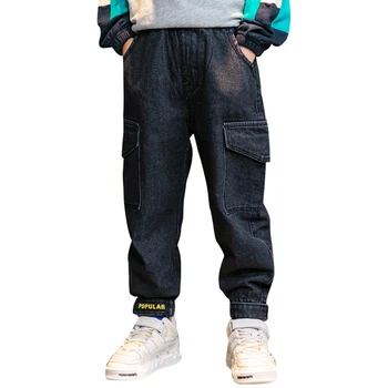 

Jeans Boy Letter Jeans Kids Boy Casual Style Children's Jeans Spring Autumn Children's Clothing 6 8 10 12 14
