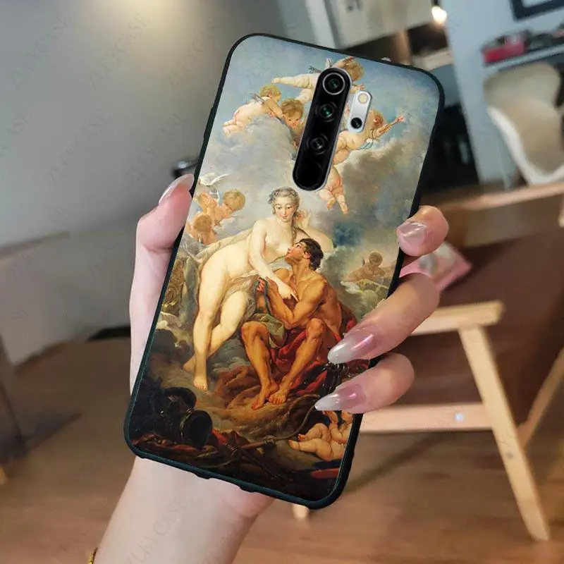 Art Painting The Birth Of Venus Phone Case for redmi note8pro note7 note5 note6pro 7 7A 8 8A Note8T Note9 note9s note9pro Cover xiaomi leather case handle Cases For Xiaomi