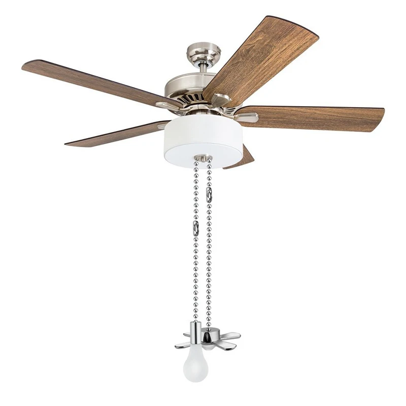 1 Set Ceiling Fan Pull Chain Beaded Ball Fan Pull Chain Pulls Set with Connector SLC88