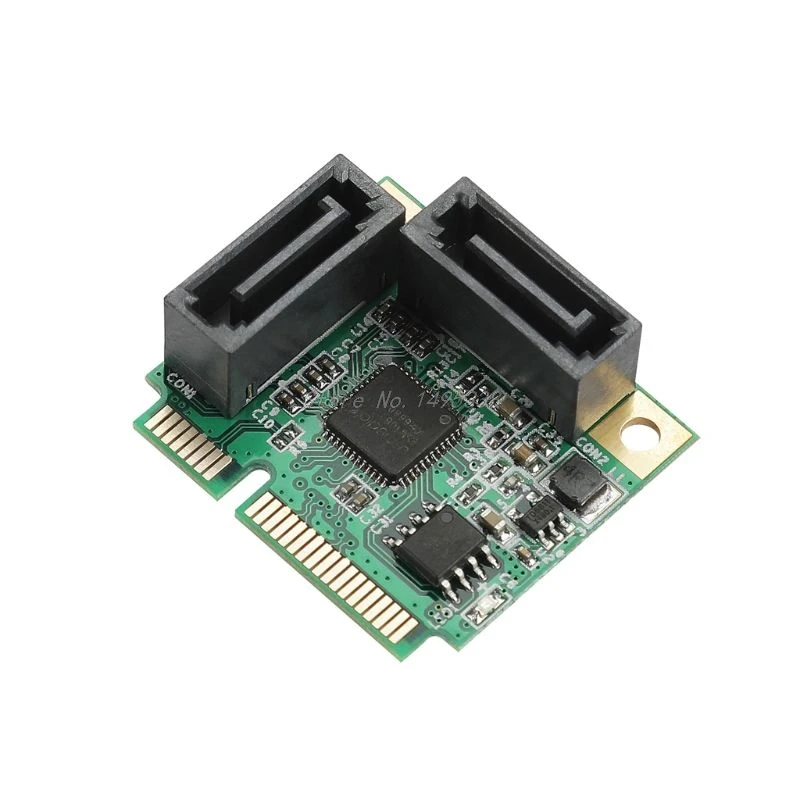 2 порта добавить на карты Mini PCI-E PCI Express to SATA кабель 3,0 конвертер жесткий приводной удлинитель карты компьютерные компоненты высокая скорость