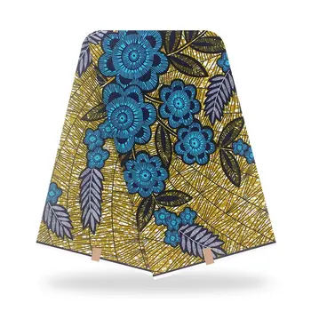 

2020 Latest Arrivals 100% Cotton Fabric Print Pagnes African Real Wax 6Yard