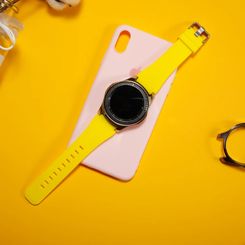 Ремешок+ чехол для samsung gear S3 Frontier S2 ремешок Galaxy watch 46 мм 42 м 22 мм ремешок для часов все вокруг защитные часы аксессуары 20