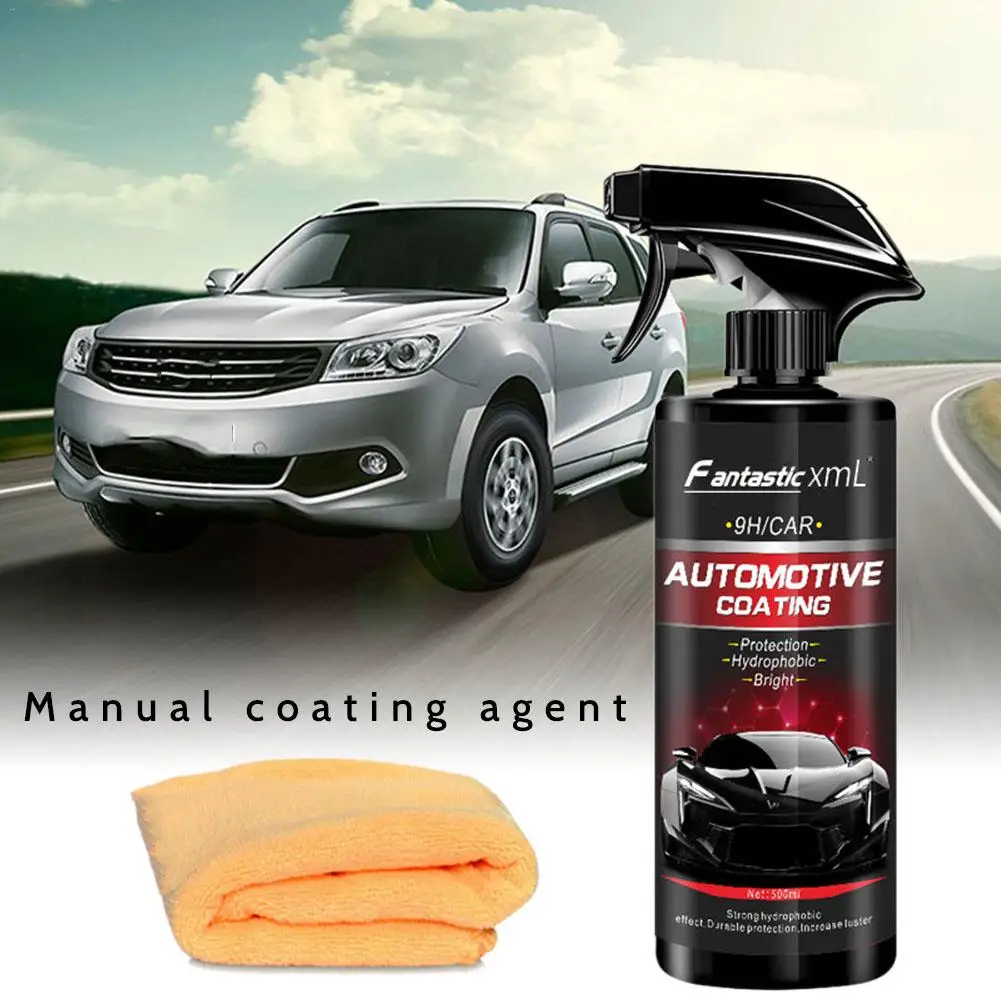  500ML Automotive Nano Coating Liquid Manual Quick Coat Polish Car Coating Agent Maintenance Tool